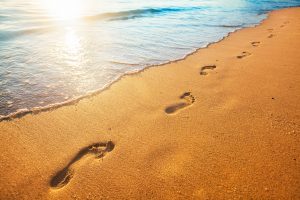 Footprints beach